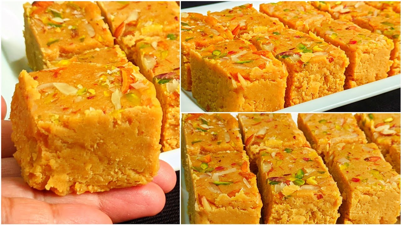 बिना चाशनी हलवाई जैसे सवादिष्ट और दानेदार बरफी बनाने का सबसे आसान तरीका Easy Besan Barfi बरफी