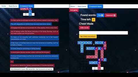 Multiplayer Crossword Game (Angular5 + NodeJS + Socket.IO)