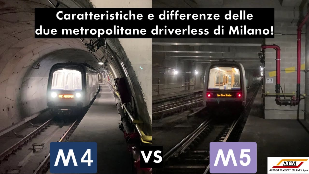 M4 vs M5: le caratteristiche e le differenze delle due metropolitane driverless di Milano!