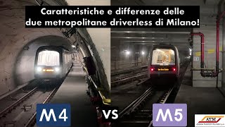 M4 vs M5: le caratteristiche e le differenze delle due metropolitane driverless di Milano!