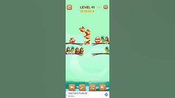BIRD SORT 2 COLOR PUZZLE GAME 🐦 LEVEL 41
