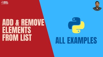 Python List - Add & Remove Methods | Basic Programming Questions | Interview Questions Tips & Tricks