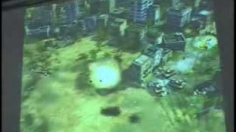Presentation of a very early build of Command and Conquer Generals.