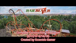 California's great america 2018: railblazer complete construction time
lapse (9/11/17-6/14/18)