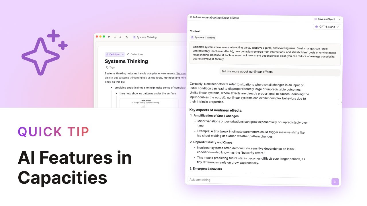 Capacities AI Overview ✨