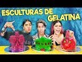 Competencias de esculturas en gelatinas  los polinesios reto