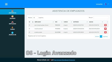 06.-  Login Avanzado - Sistema de Asistencias con PHP y MYSQL