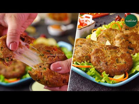 Cheese Stuffed Beef Resha Kabab Recipe by SooperChef (Shami Kabab Recipe)