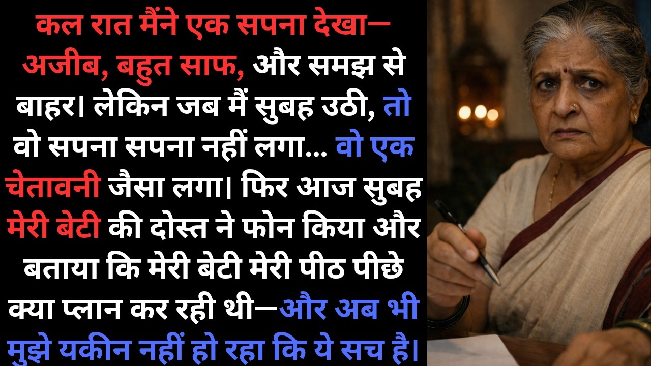 कल रात मैंने एक डरावना सपना देखा… सुबह बेटी की दोस्त ने फोन किया, और मेरी बेटी की साजिश सुनकर मैं टू
