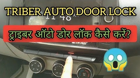 Renault triber auto door lock | triber door lock / unlock |automatic door lock