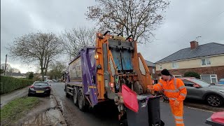 Christmas Waste Dennis Elite 6 Bin Lorry On General Waste, Pao