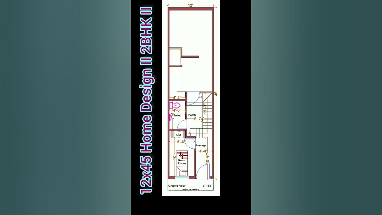 12x45-home-plan-53-2bhk-home-designs-house-design-unique