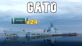 World of WarShips Gato - 4 Kills 232K Damage