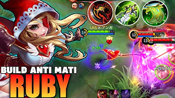 BUILD RUBY TERSAKIT 2022 | GAMEPLAY RUBY TOP GLOBAL - MOBILE LEGENDS