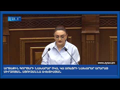 Արտաքին գործերի նախարար չկա, կա առևտրի նախարար Արարատ Միրզոյան. Սյուզաննա Ավետիսյան