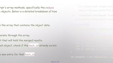 Efficiently Merge Objects in an Array by Key in JavaScript