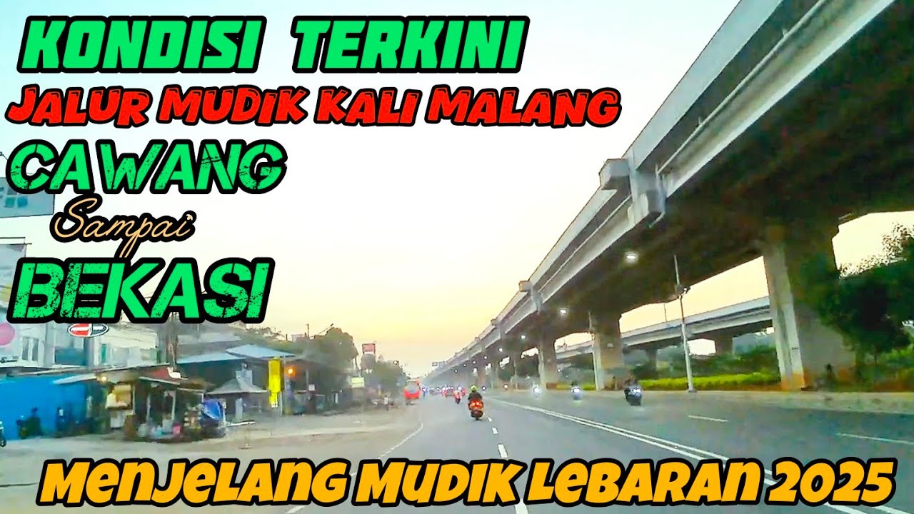 Jalan Raya Kali Malang Menjelang Mudik Lebaran 2025