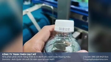 Phun date chai đồ uống tốc độ cao | Phun date chai tốc độ cao | Máy in phun date công nghiệp Domino