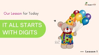 Place value lesson for kids (IT ALL STARTS WITH DIGITS)