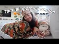 7am FALL Morning Routine Senior In High School