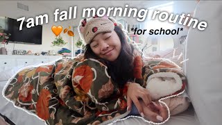 7am FALL morning routine | senior in high school
