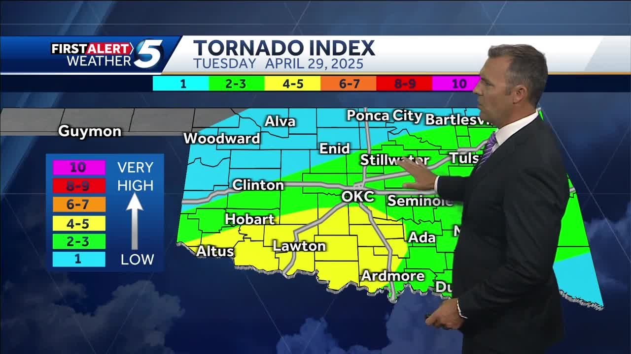 TIMELINE: Oklahoma expected to see waves of severe storms Tuesday (April 29, 2025)