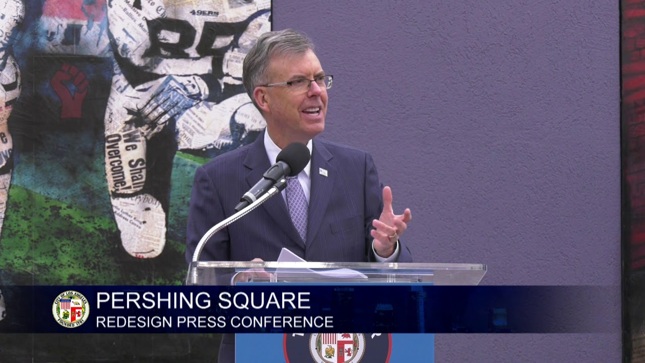 Pershing Square Redesign Press Conference YouTube