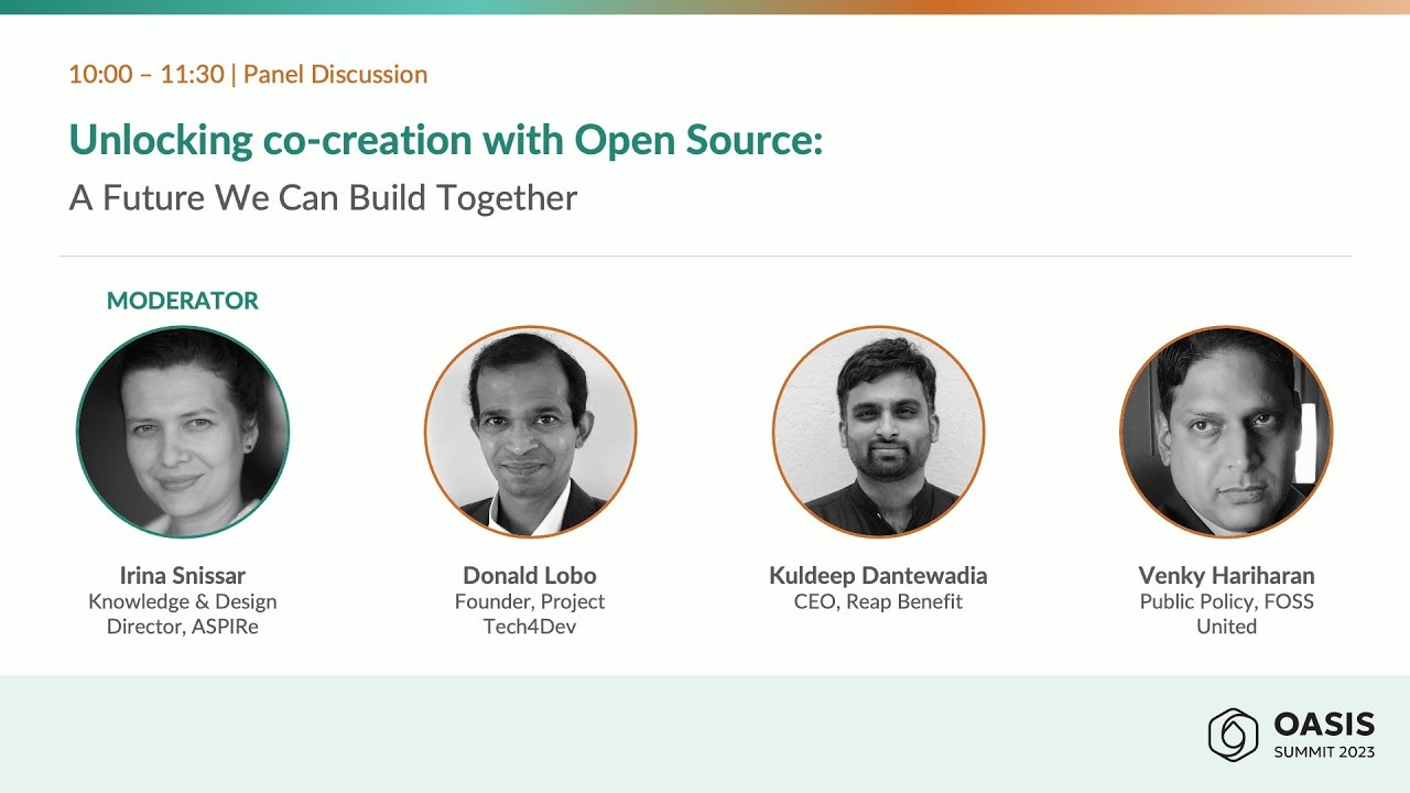 Unlocking co-creation with open source OASIS Summit 2023