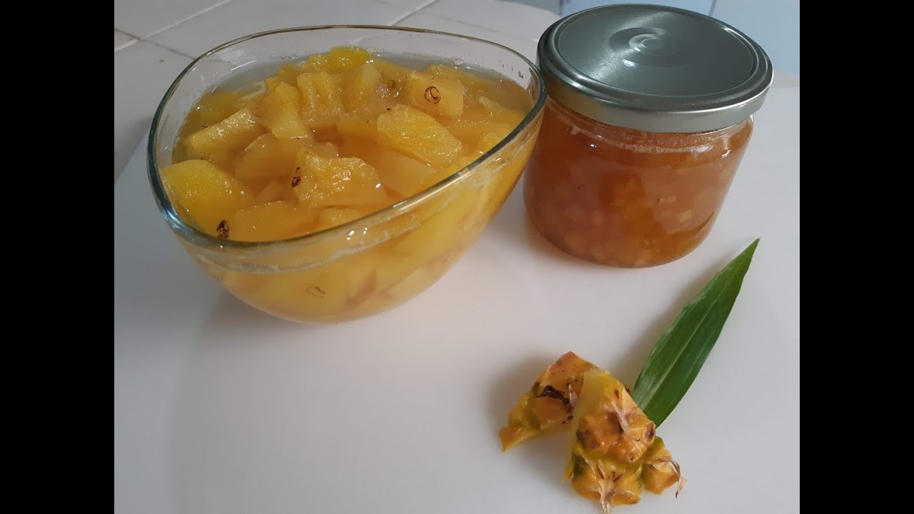 Mermelada y Piña en Almíbar