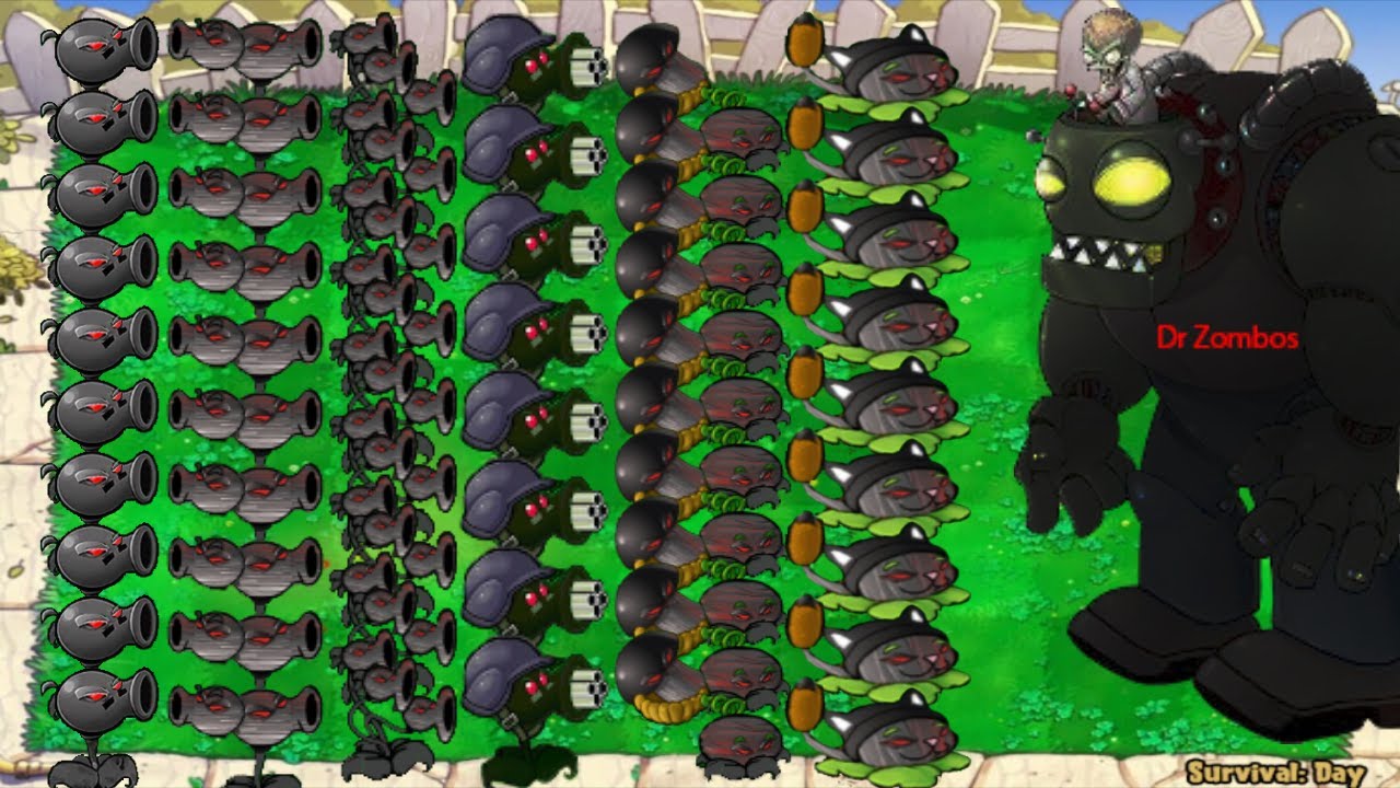 All Doom Plants vs Big Zombies Dr Zomboss Giga | Plant vs Zombies ...