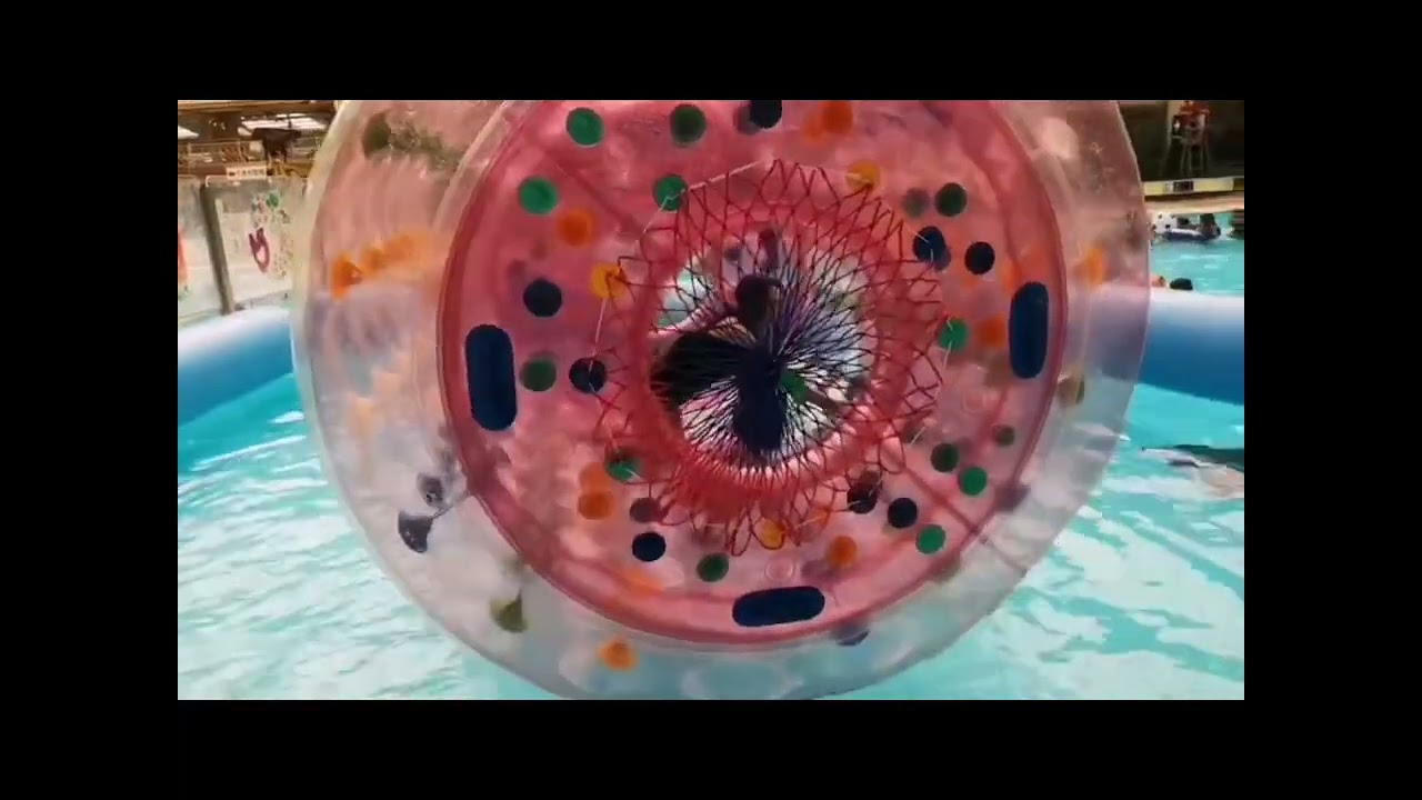 2คนแม่ลูกในลูกบอลยักษ์