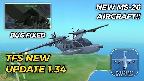 NIEUW MS-26 VLIEGTUIG & BUG OPGELOST‼️ | Turboprop Flight Simulator Update 1.34 Review