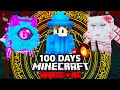 I Survived 100 Days as a WIZARD in Minecraft Hardcore!