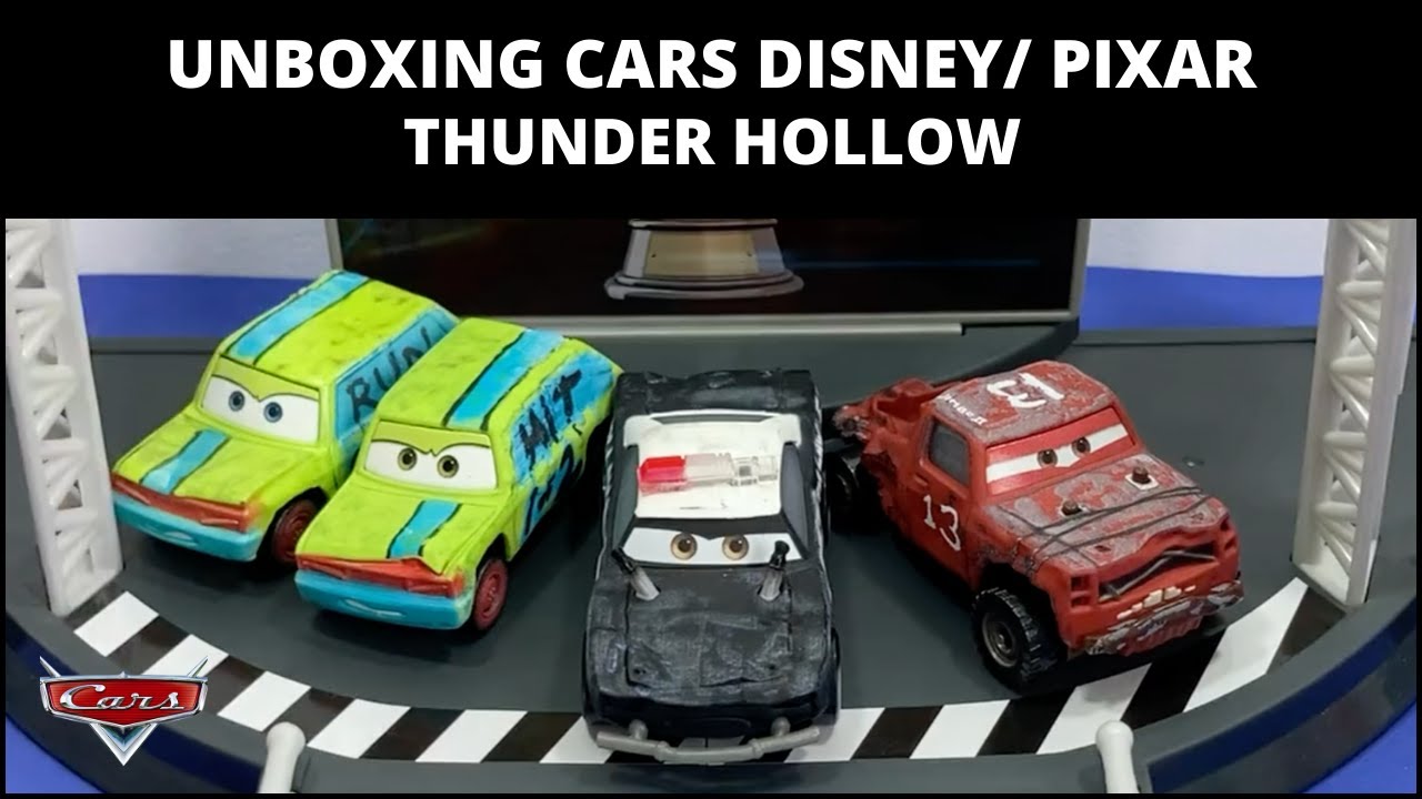 CARROS DISNEY/ PIXAR - Corredores de Thunder Hollow Unboxing - YouTube