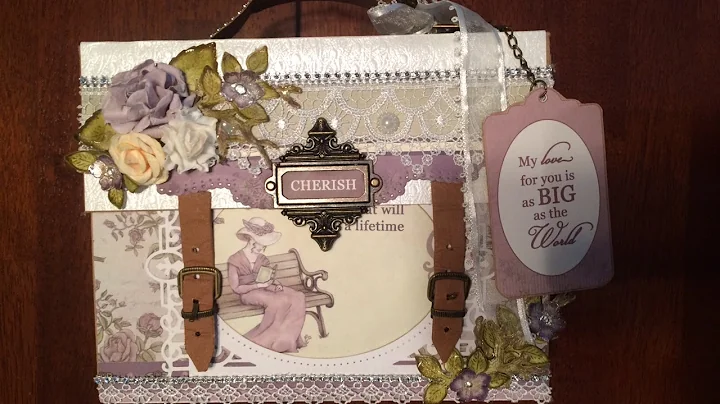 TUTORIAL PART 1 DESIGNS BY SHELLIE TRANQUIL GARDENS SUIT CASE  STYLE MINI ALBUM