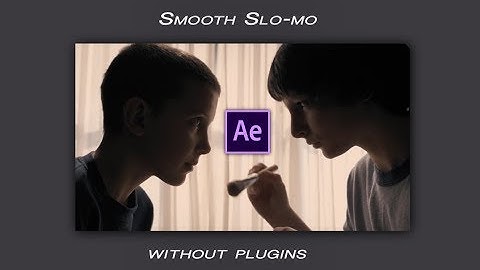 smooth slow motion without plugins • after effects