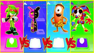 Sonic G vs Jax abstracted vs Spookiz Kebi vs Pomni 🎶 Who Will Win
