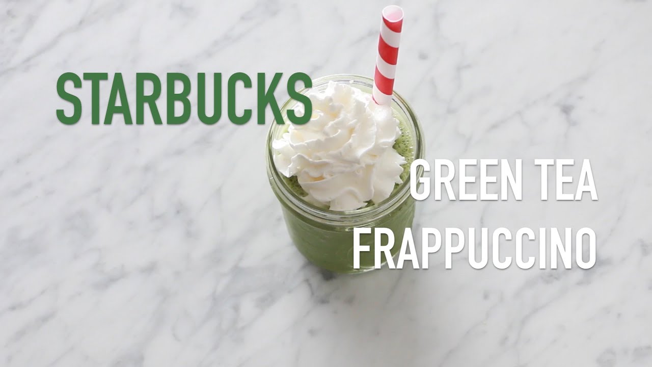 DIY STARBUCKS GREEN TEA FRAPPUCCINO YouTube