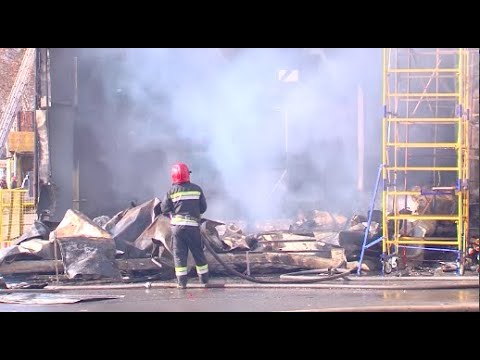 ხანძარი ელიავაზე - დაიწვა1500 კვადრატულ მეტრამდე ფართი