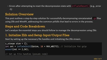 Working with Concatenated .gz Files Using Zlib in WinAPI
