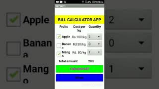 BILL CALCULATOR APP screenshot 2