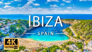 FLYING OVER IBIZA (4K UHD) Beautiful Nature Scenery with Relaxing Music (4K Video Ultra HD)