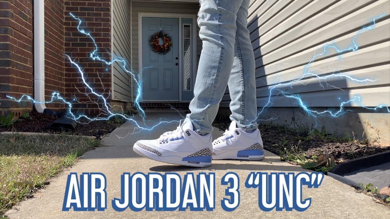 AIR JORDAN 3 “UNC” EARLY REVIEW \u0026 ON 