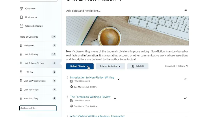 Create an Assignment | Instructor