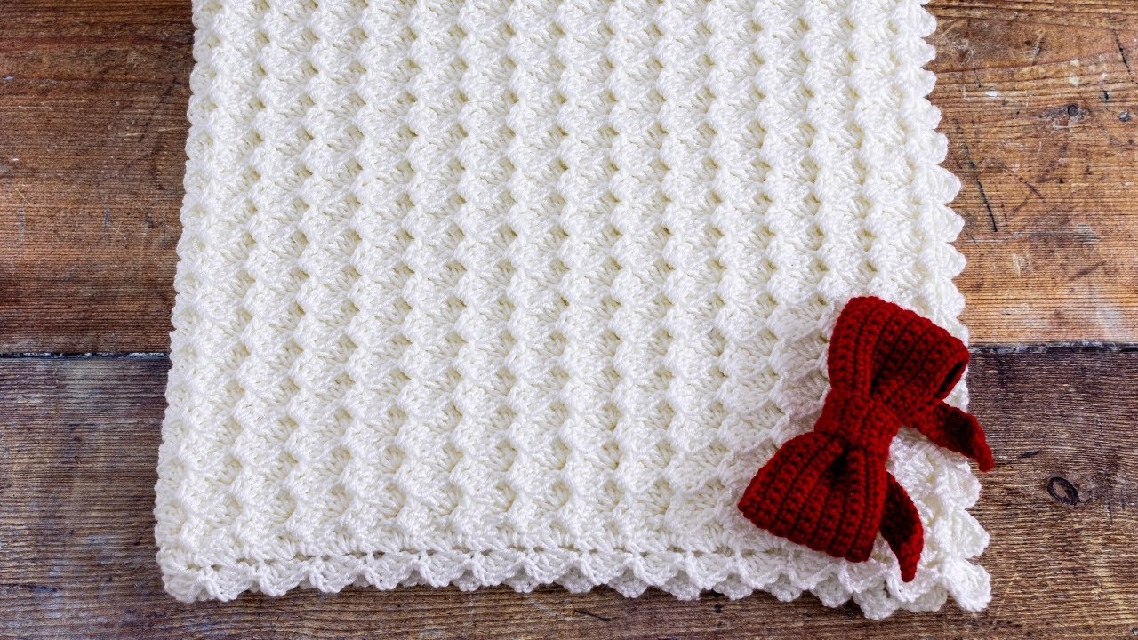 Shell Stitch Baby Blanket - Free Pattern