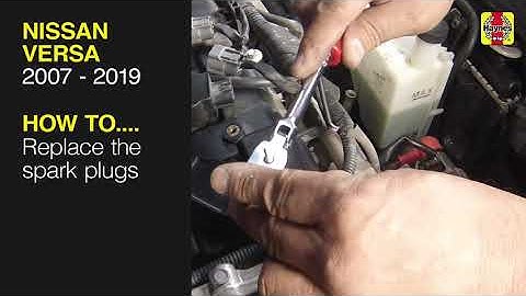 How to Replace the spark plugs on the Nissan Versa 2007 to 2019