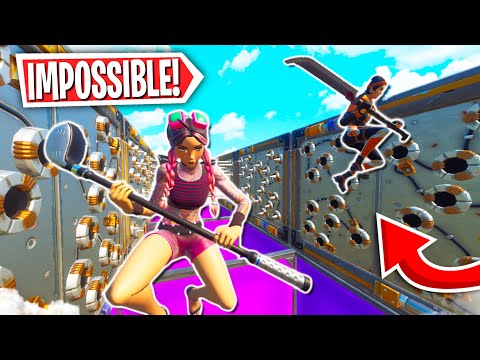 3 Deathrun Pro's VS Hacker Deathrun (Fortnite Creative Mode)