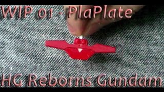 GunplaVsDoll - Gunpla WIP 01 - HG 1/144 Reborns Gundam - Pla Plate