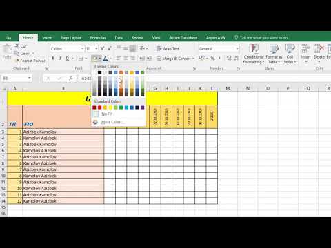 Video: Excel 2010 da kalendarni qanday yarataman?