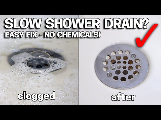 How to Fix a Slow-Draining Shower - Dengarden